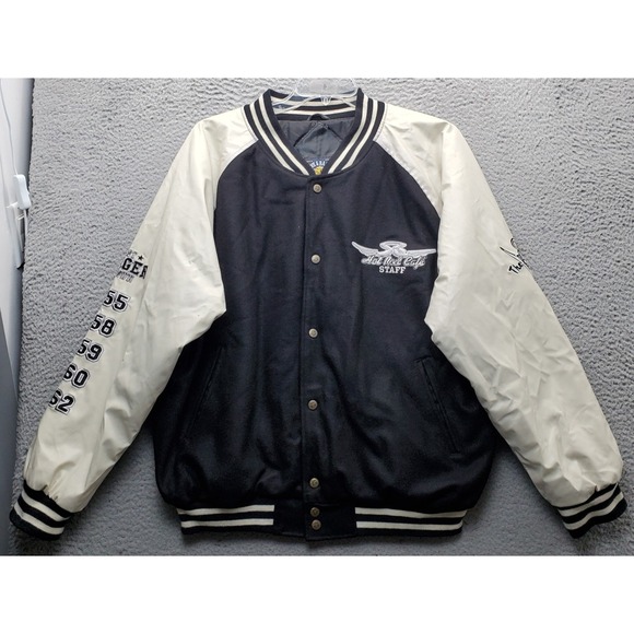 Steve & Barry's Other - Steve & Barry's Bomber Varsity Jacket Men XL Multicolor Athletic Fit Snap Button